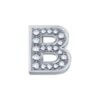 DonnaOro Elements-Lettera B in oro bianco con diamanti-DCHF3319B.003