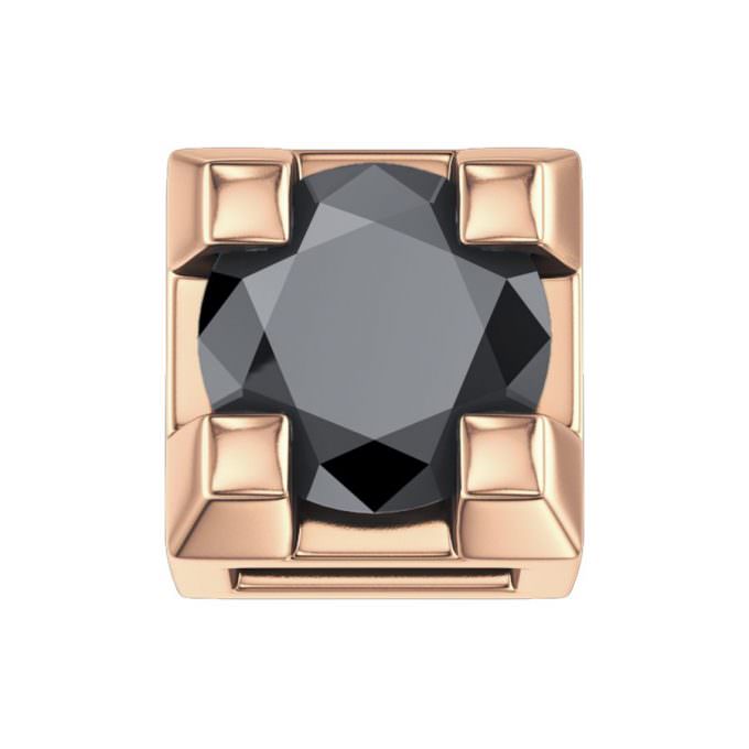 DonnaOro Elements-Griffe oro rosa con diamante nero