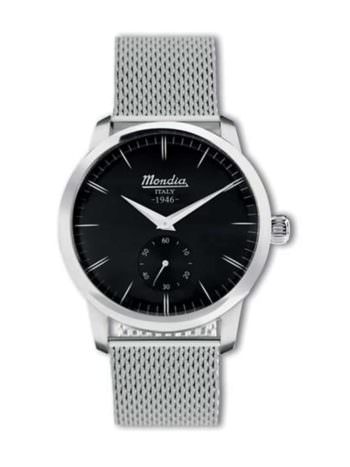 MONDIA VINTAGE 1946 quarzo 42mm nero maglia Milano