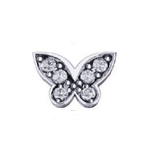 Donna oro Elements- farfalla oro bianco con diamanti