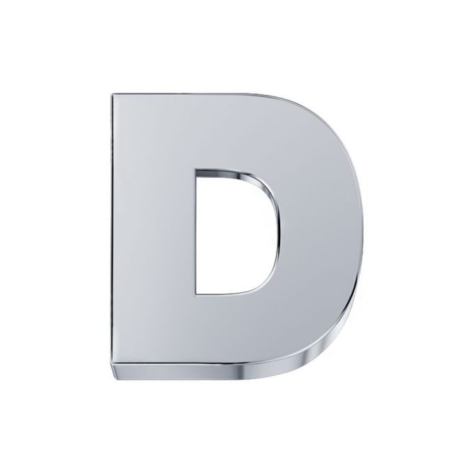 DonnaOro Elements-Letter D white gold
