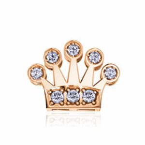 Donna oro - Elements - Elemento per anello - Corona oro rosa con diamanti