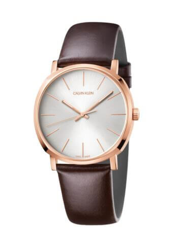Calvin Klein posh uomo silver 40mm ramato