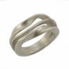 Anello artigianale Onda in argento