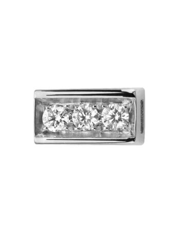 Donnaoro Elements-Barretta oro bianco con 3 diamanti bianchi -DCHF8548.007