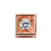 DonnaOro Elements- Cubo oro rosa con diamante bianco - DCHF8551.002