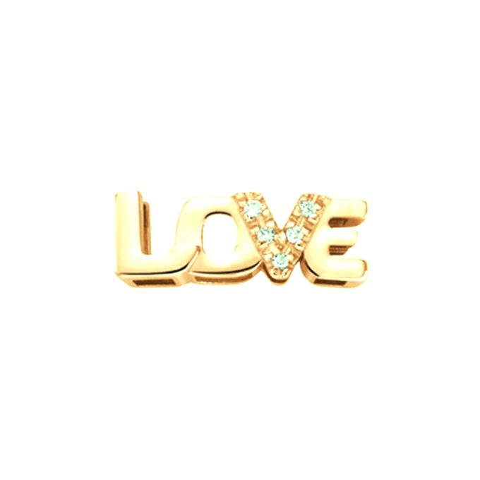 DonnaOro Elements - Big LOVE in oro giallo con diamanti - ECF10417.002