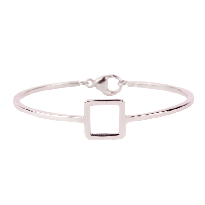 Bracciale a filo argento cuore lucido