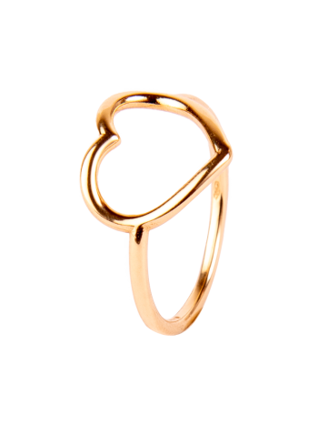 Anello cuore oro giallo 18kt